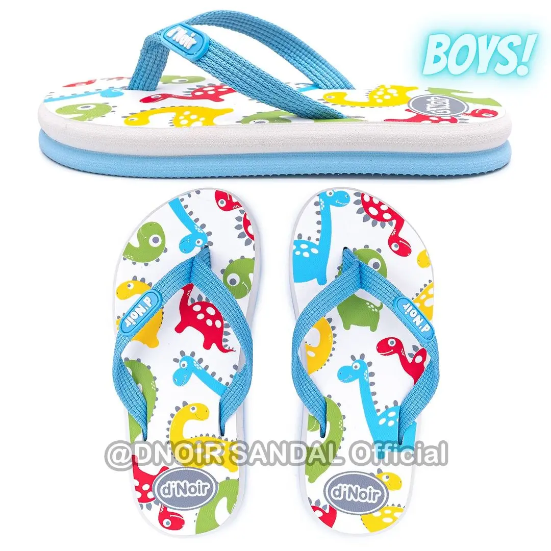 DNOIR Sandal Jepit Anak Laki Laki & Perempuan DINO size 25 - 36 Fashion