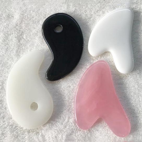 Product Introduction of Beeswax Rose Quartz Jade Roller Guasha Scraping Massage Scraper Face Massager Roller Board Facial Eye Care Gua Sha Tools Skincare Comfort 15