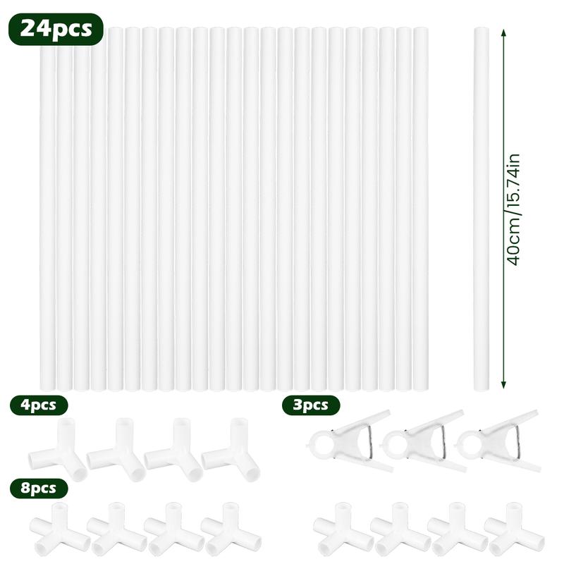 Flower Stand for Flower Pot DIY Flower Holder White Plastic Flower Potted Holder Rack Detachable Garden Container Supports Rack Easy to Assemble for Indoor Outdoor Garden Home 951B0 2