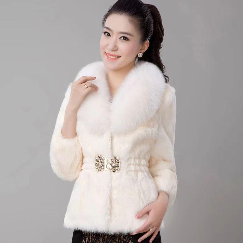 Áo Khoác Lông, Hàng Mới Về Mùa Thu Và Mùa Đông, Dành Cho Nữ, Dài Ngắn, Phong Cách Hàn Quốc, Cổ Áo Lông Cáo Giả, Làm Bằng Lông Chồn, Dễ Phối Đồ, Dành Cho Nữ 0
