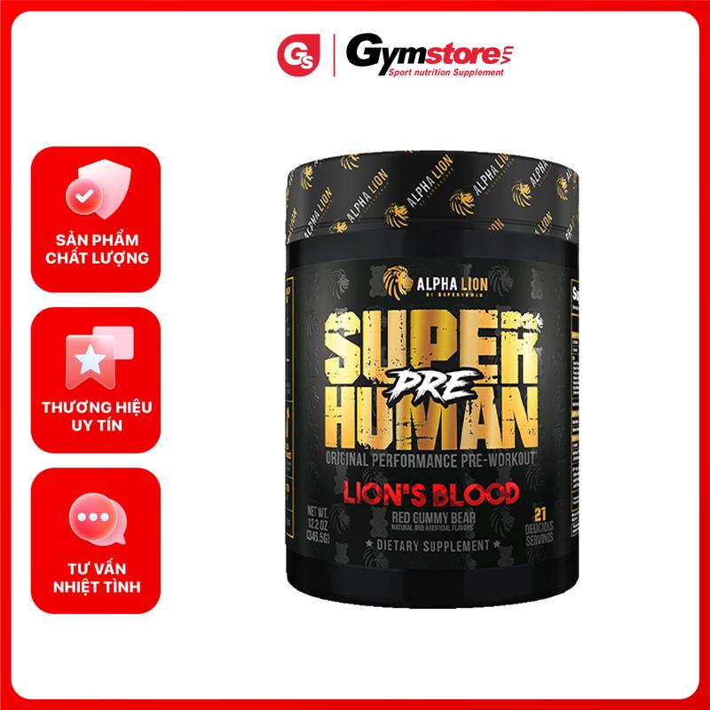 Bột SuperHuman Pre Workout, 21 Servings | Made in USA