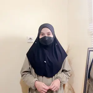 INNER HIJAB kancing 2in1 HIJAB SPORT/DAILY Panjang Muslim Kerudung Instan