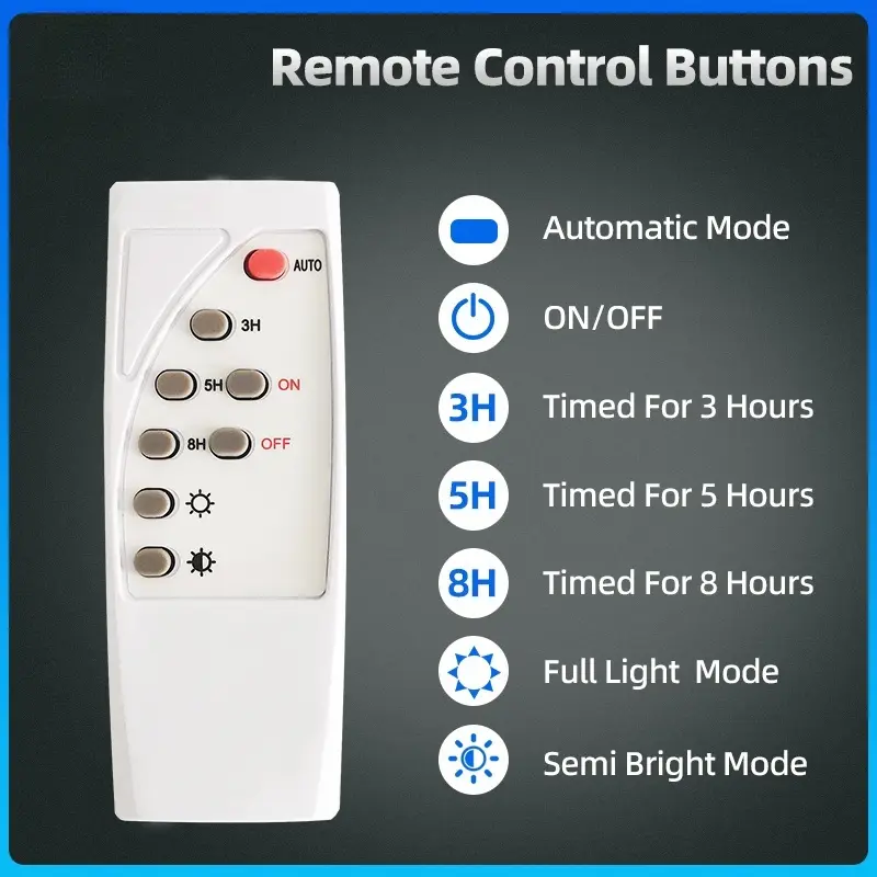Manual for Solar Light Remote Control