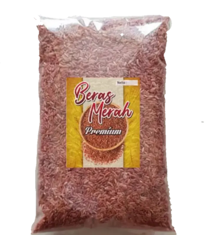 Beras merah 1 kg murah Bebas gula Rendah gula Rendah lemak Organik Nasi merah Food Putih Rice Diet Goreng 1