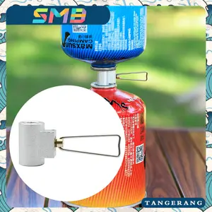Adapter Gas Refill Canister Konektor Universal Untuk Kompor Camping Outdoor Anti Bocor Praktis