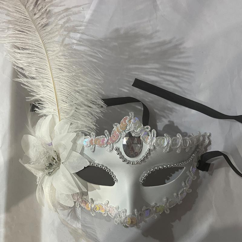 Product Introduction of Masquerade Feather Sexy Venetian Mask Women For Face Multi Color Princess Mask Sexy Half Hallowmas Feather Masks Decor 16