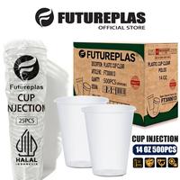 Gambar Futureplas Thinwall Cup Injection 14 OZ 400 ML +Tutup / Cup Gelas Plastik / Kargo Per Dus Paper Cup Tahan Panas Dingin - CUP FLAT 400ML dari Futureplas Offical Store Kab. Tangerang 1 Tokopedia