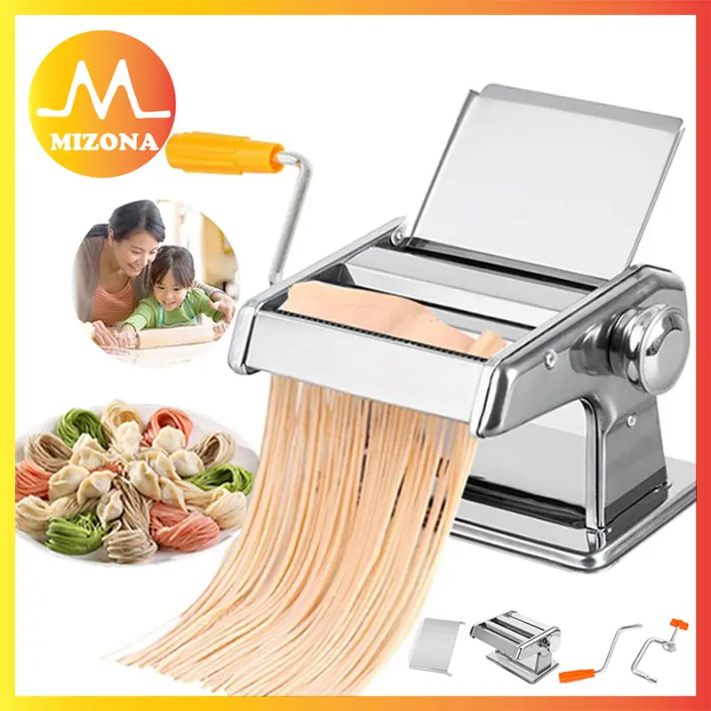 MIZONA Kitchenware Pasta Noodle Machine Stainless Steel Manually ...