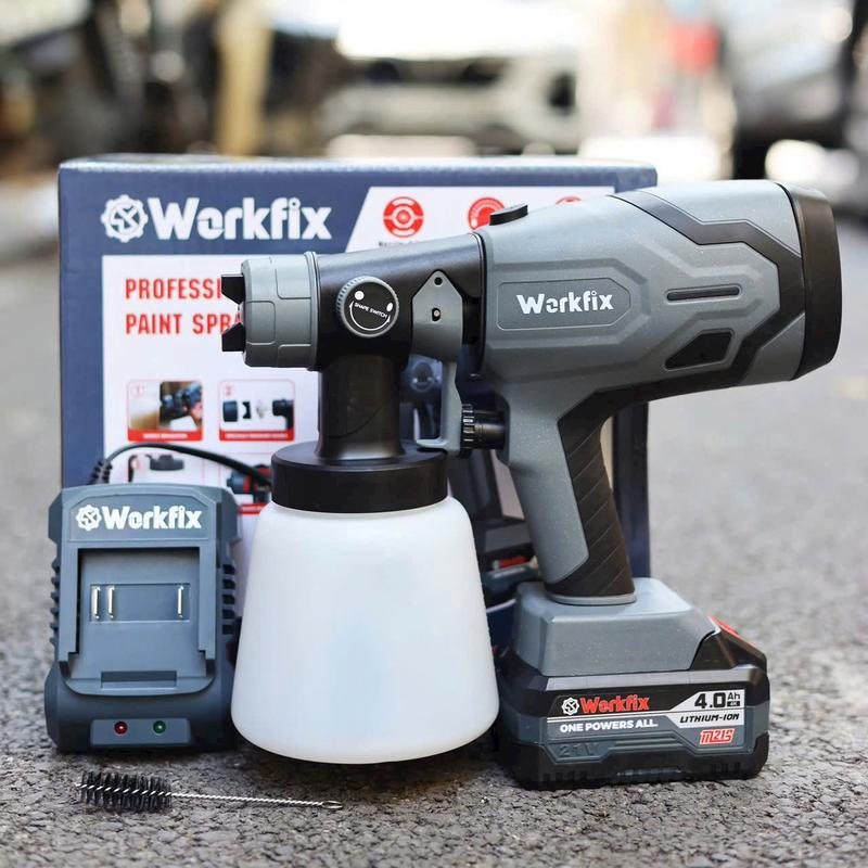 Máy phun sơn WORKFIX WF-SG800ML công suất lớn 800W, 3 chế độ vòi phun, Đầu Phun Thông Minh