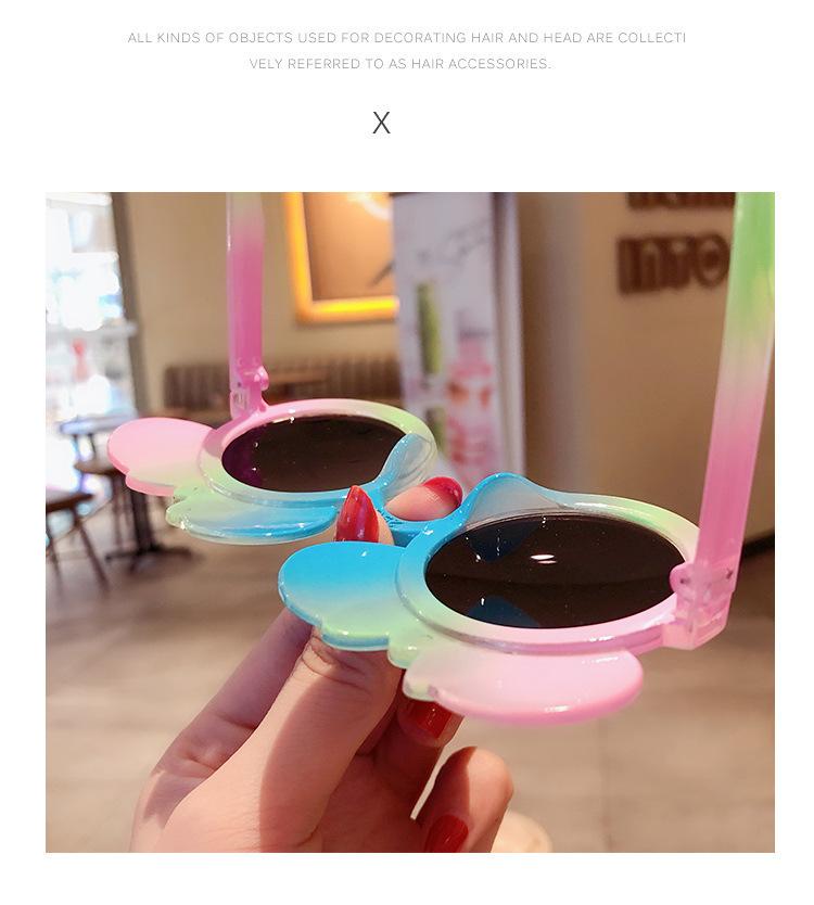 Product Introduction of Kids Sunglasses Cute Princess Fashion Gradient Cartoon Men's and Women's Sunglasses Children's Colorful Sun Protection Sunshade Trendy Glasses 7
