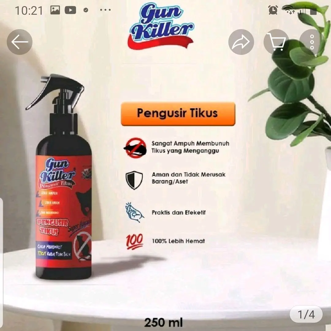 Gun Killer PENGUSIR TIKUS 250 ML