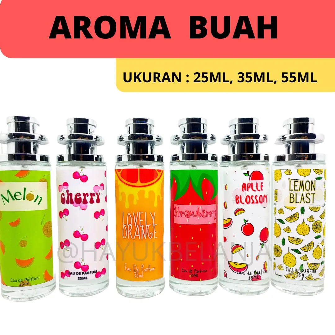 Parfum Aroma Buah Segar wangi tahan lama (Aman Dikulit)