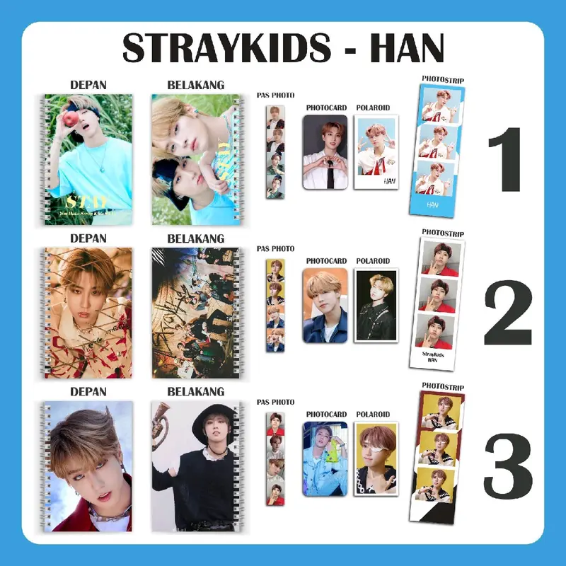 PAKET NOTEBOOK STRAY KIDS FREE BOX+BUBBLE 1