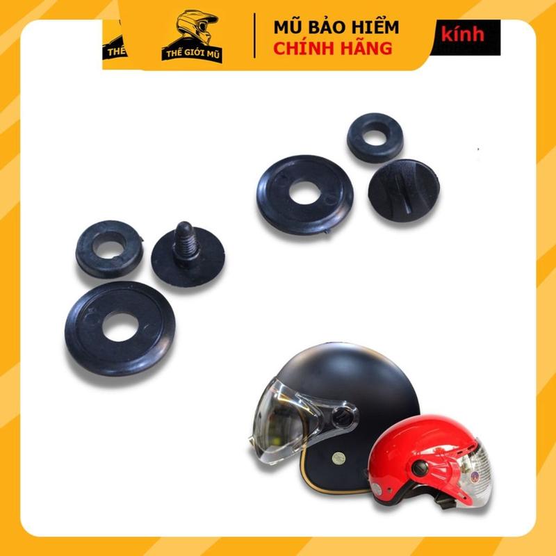 Ốc vít nhựa gắn kính mũ bảo hiểm,chốt gắn kính cho tất cả các dòng mũ bảo hiểm nửa đầu,ba phần tư đầu Grs,Gro,Asia,Ntmax