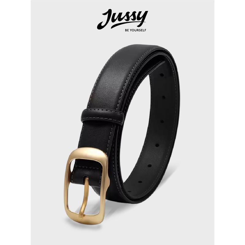  Thắt Lưng Nữ Bản Nhỏ JTL24 Jussy Official Đai Váy Y2K Khóa Chữ Nhật Màu Vàng Ánh Kim Phong Cách Thanh Lịch Sang Chảnh Hoa Voan 