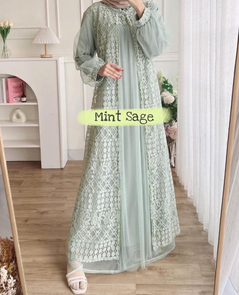 Product Introduction of HARVA BRUKAT DRESS / DRESS  PESTA /  DRESS KONDANGAN / DRESS SERAGAMAN 0