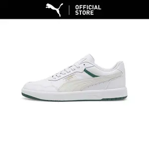 PUMA Sepatu Sneaker Court Ultra White-Vapor Gray-Vine