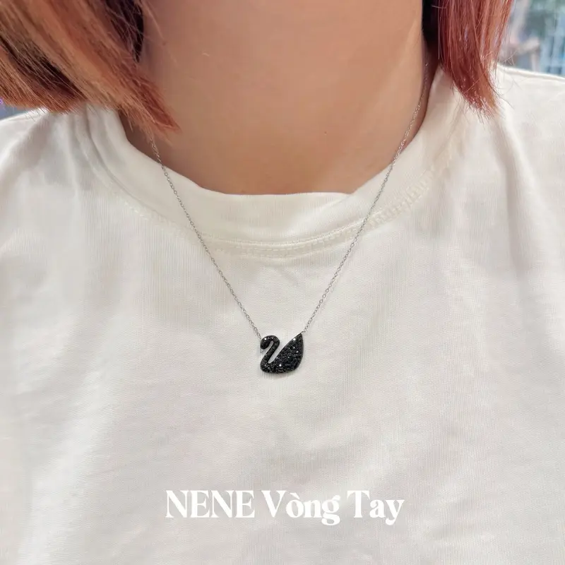 [tặng Hộp] dây chuyền LADY Thiên nga TN - màu thép - sang trọng 4 mẫu - hợp kim mạ bạc - trang sức nữ - vòng cổ nữ 2