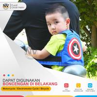 Gambar Sabuk Pengaman Anak di Sepeda Motor 2 in 1 Karakter Kartun Lucu - SPIDERMAN MERAH dari NVGALLERY Kota Surabaya 3 Tokopedia