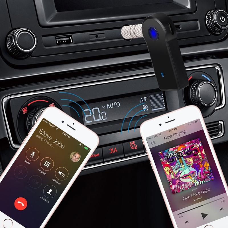 Product Introduction of 3.5mm Jack Wireless Bluetooth -compatible Receiver Transmitter Adapter For Car Music Audio Aux A2dp Headphone Reciever Handsfree 18