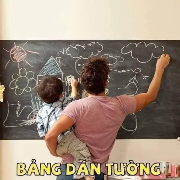 Bảng đen, bảng decal dán tường cho bé tiện lợi 3