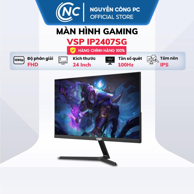 Màn hình VSP IP2407SG kích thước 24 inch IPS, độ phân giải FHD, tần số 100Hz tốc độ 1ms - Hàng chính hãng bảo hành 36 tháng