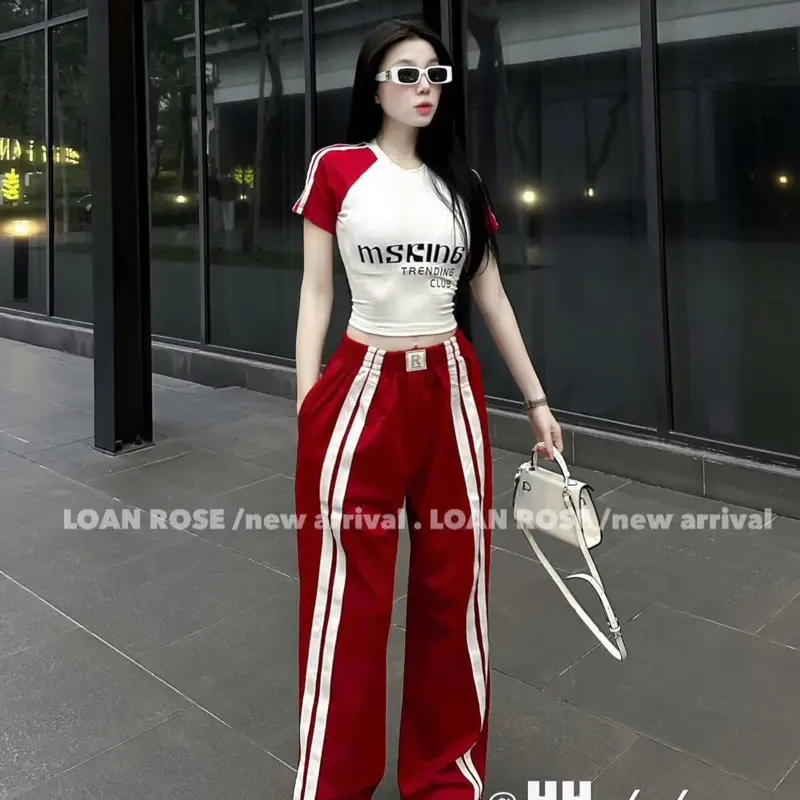 Sét bộ chữ phối Chạy Dây Lẻ Nổi Đẹp Áo Chất len zips Dày Dặn Mix Quần Suông Thụng Umi Dành Cho Nữ Mặc Cá TínhBy B. Linh STORE 68