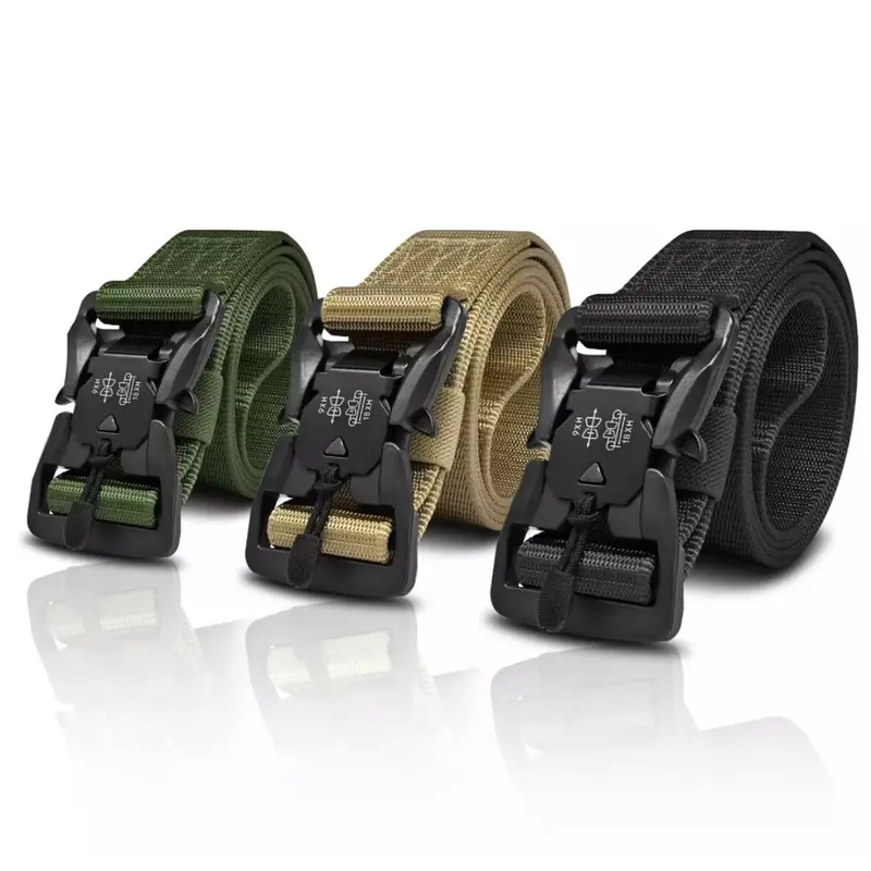Ikat Pinggang Army Style - Promo Diskon Harga Grosir Tanah Abang Belt Hijau 4