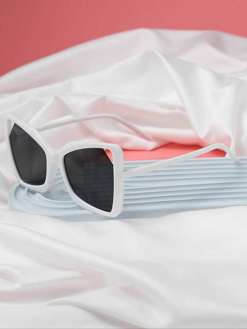 Product Introduction of Unisex Fashionable Cat Eye Frame Sunglasses, Trendy Casual Hollow Out Design Sunglasses for Everyday Use, Fashion Accessories for Outdoor Activities 0