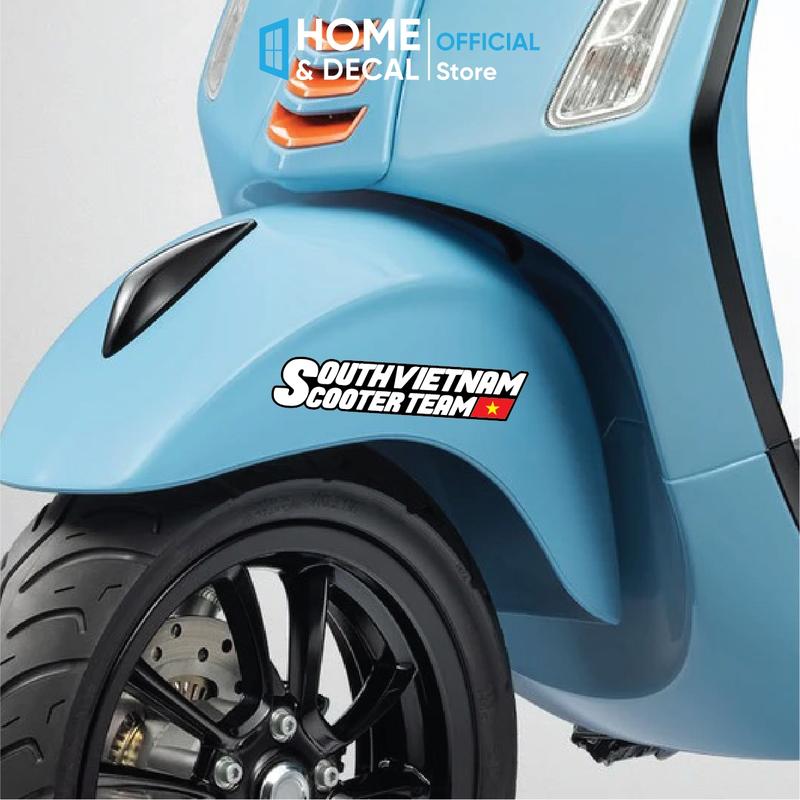 Tem Southvietnam, Decal Dán Xe Máy Tem Southvietnam Sticker Hội Nhóm Xe Tay Gas Tem Dán Trang Trí Xe Máy Việt Nam Scooter Team 8