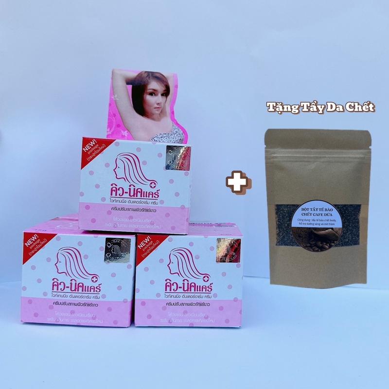 Combo 3 Kem Qnic 15gram Kèm Tẩy Da Chết Dưỡng Body