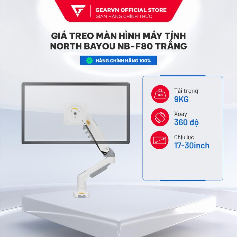 Giá treo màn hình máy tính North Bayou NB-F80 Trắng