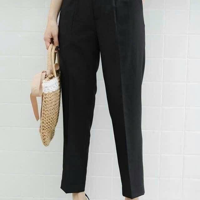 Quần Tây Bigsize Gọn Dáng - Quần Tây Lưng Thun (chất liệu vải tuyết mưa) 50 - 90kg - Nữ - Women Voi 2