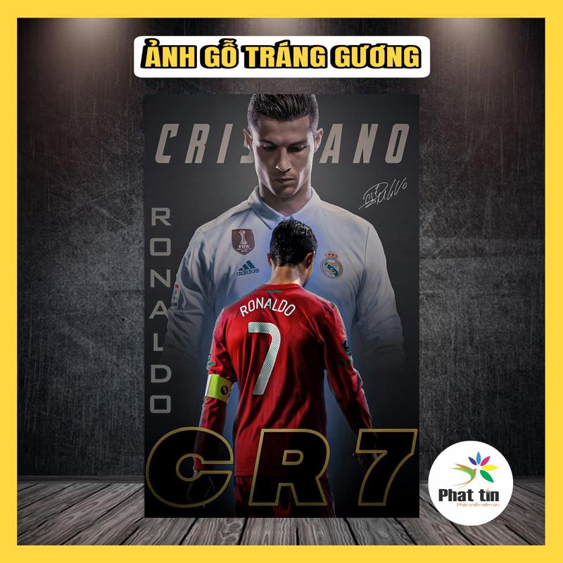  Poster ronaldo tranh GỖ TRÁNG GƯƠNG bóng đá euro 2024 tranh treo tường có kèm đinh treo decor bàn làm việc trang trí  decor phòng decor tường trang trí nhà. 