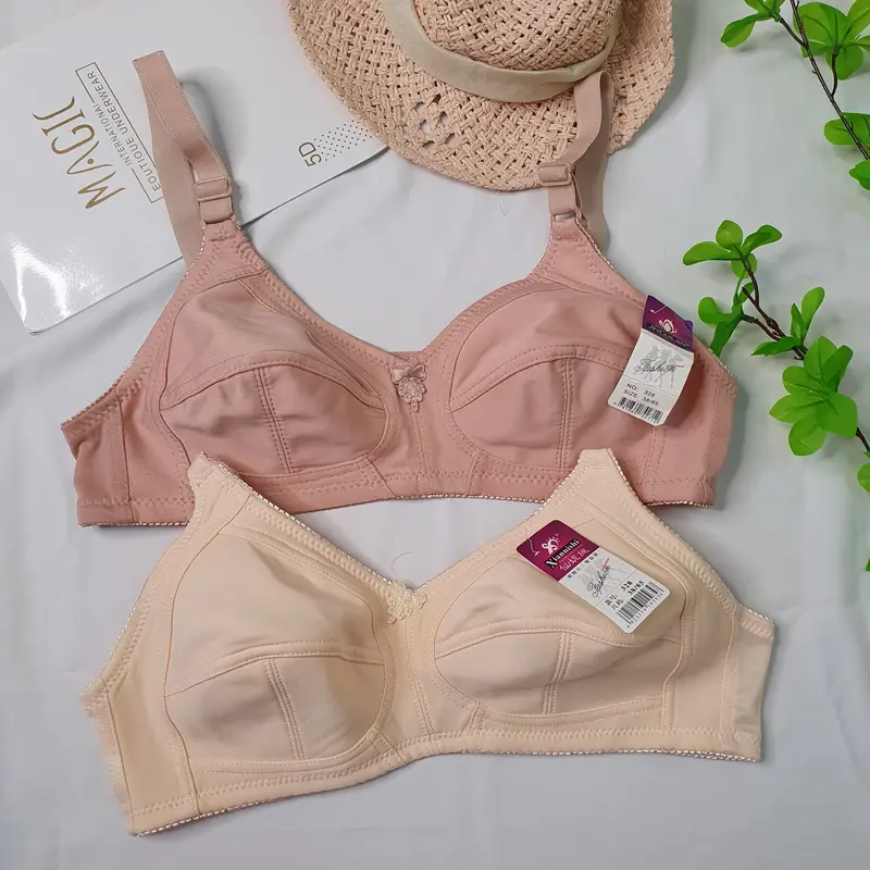 Áo Lót Nữ Mỏng Bigsize 328 - Không Mút - Không Gọng - Quả to Cup D - Dành cho các bạn béo mập, vòng 1 to, bầu bí 0