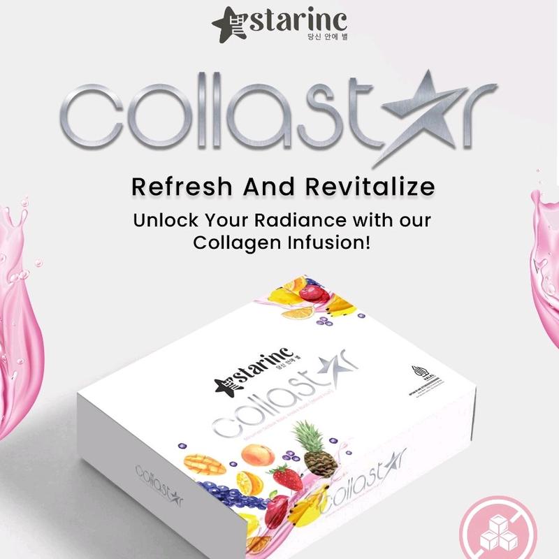 StarInc Collastar Powder Drink, Serbuk Collagen untuk Kulit, Rambut, Sendi, dan Jantung Sehat - BPOM Halal rekomendasi  collagen 5