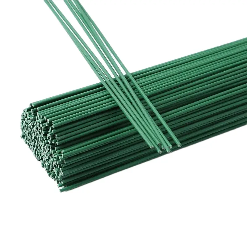 10 pcs Floral Wire 2mm 30cm dan 40cm Kawat Bunga Florist - Kawat Hijau untuk Bunga Buatan dengan Tangkai Plastik dan Batang Besi Kualitas Premium untuk Artificial Flower