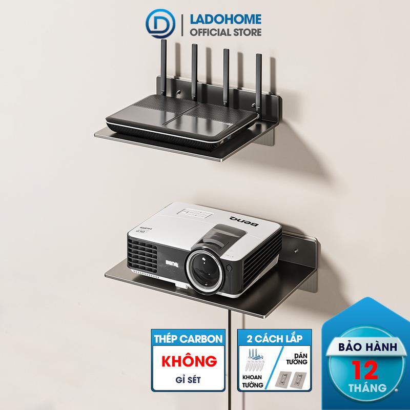 Giá đỡ bộ phát wifi, máy chiếu treo tường LADOHOME LH-7333, nhiều kích cỡ tặng miếng dán, keo dán tắc kê