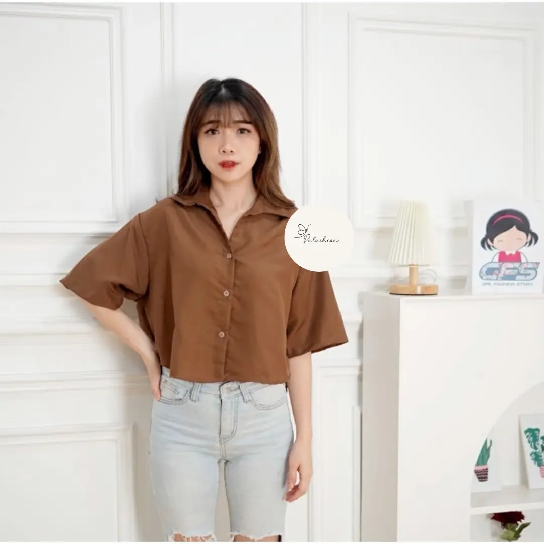 Kemeja Crop Wanita Jumbo Termurah Bolero