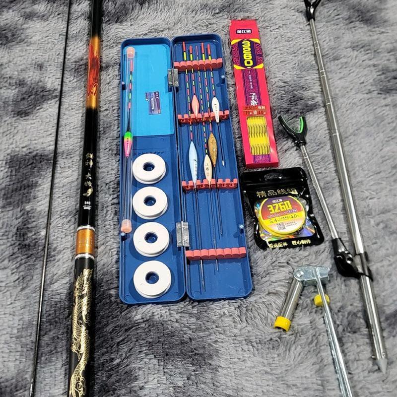 Combo Bộ Cần Câu Đế Vương Chư Hầu 6H + Phụ kiện Y Hình Fishing Bắt Cá Đi Câu Cá