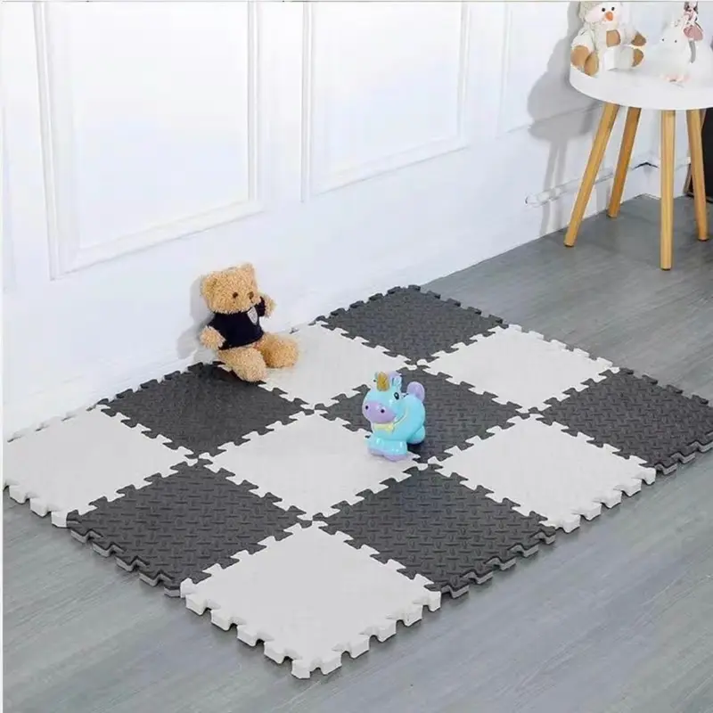 ￼COMBO 8 Tấm, 12 tấm, 20 tấm Thảm Xốp EVA Lót Trải Sàn 30x30cm Cao Cấp Hàng Xuất Khấu, Hoạ tiết Vân khế 1 mặt 3
