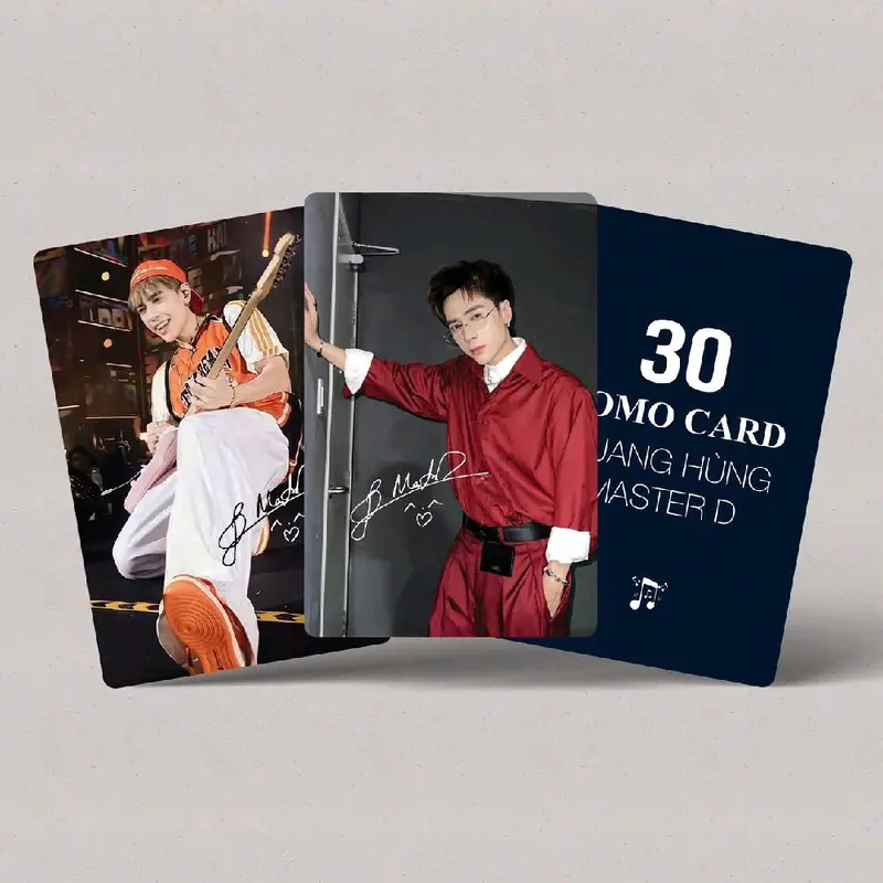 Bộ 30 Lomo Card Cá Nhân Quang Hùng Master D - 2 Mặt Bo Góc 0