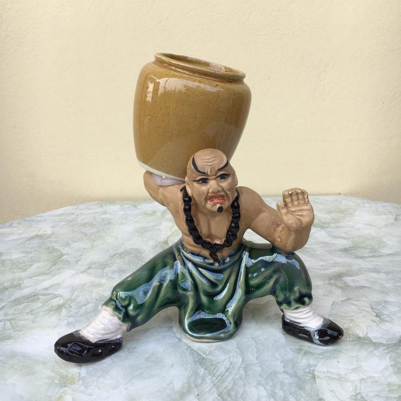 GV. Mã LIFEXANH03 giảm 10% đơn 500K Chậu tượng Lỗ trí thâm cõng vò mini men màu xanh ngọc gốm Bát tràng 1 size CT-54 Decor Decor Phòng Decor Decor Phòng