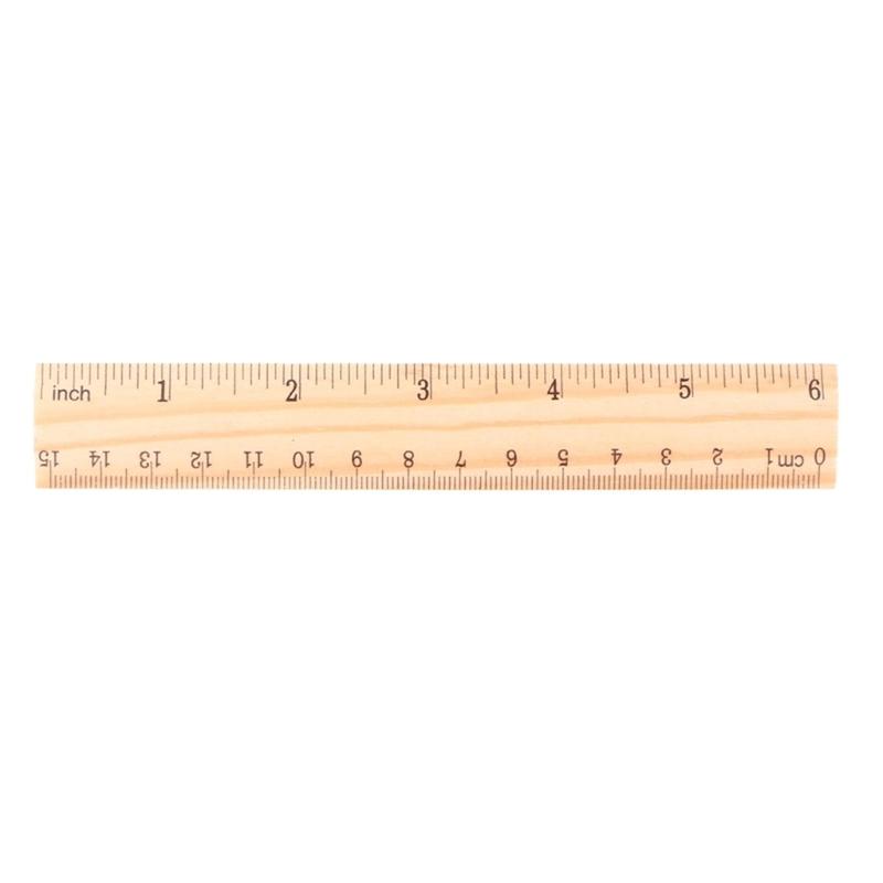 Product Introduction of Wooden Ruler 15/20/30cm Practical Measure Gadget Portable Household Practical 0