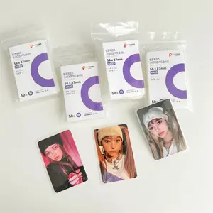 SHINSDAY (50pcs) Inner Sleeve Photocard Popcorn Ungu Hard 56x86 mm