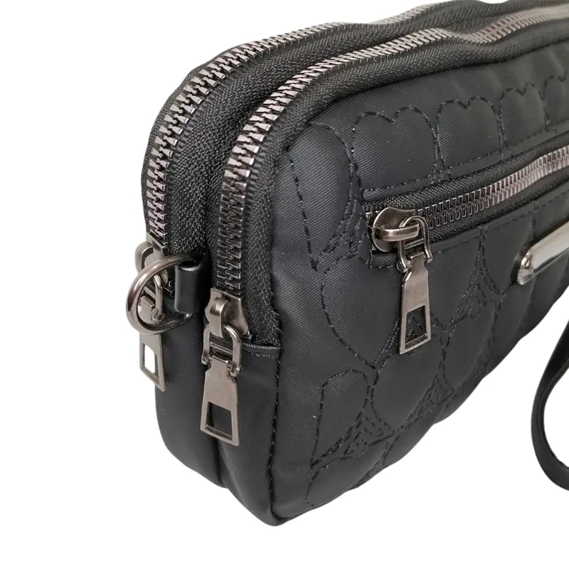 Tas selempang wanita sling bag mini tas korea kecil tas wanita kulit sintetis mini bag hitam 3