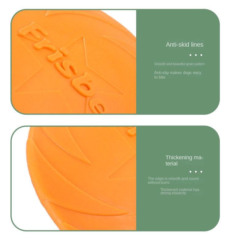 Product Introduction of Dog Frisbee Durable Silicone Pet Toy Training Supplies Golden Retriever Flying Disc Floating Border Collie Competition Labrador 12