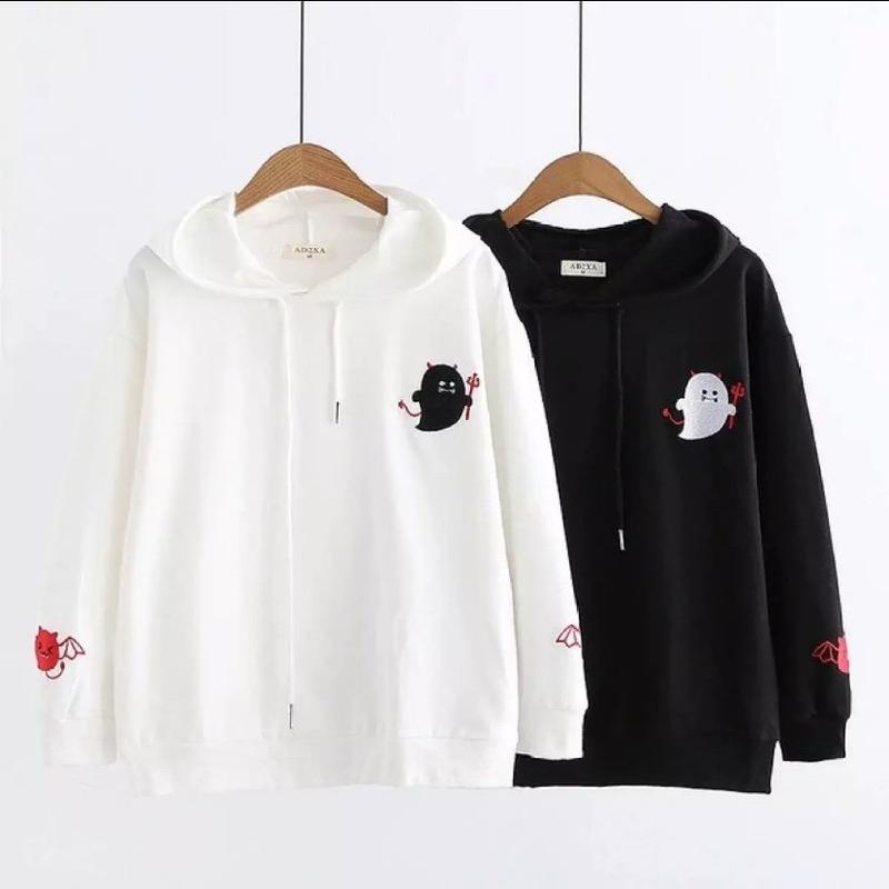 Áo Khoác Hoodie CON MA Nam Nữ Chất Nỉ Bông Dày Dặn Unisex 3