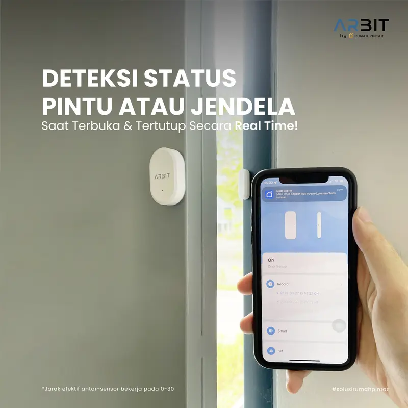 ARBIT Zigbee Door/Window Sensor Security Keamanan Pintu Jendela Pintar Smart Home Tuya 1