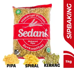 Sedani Makaroni 1kg Pipa Spiral Kerang Macaroni